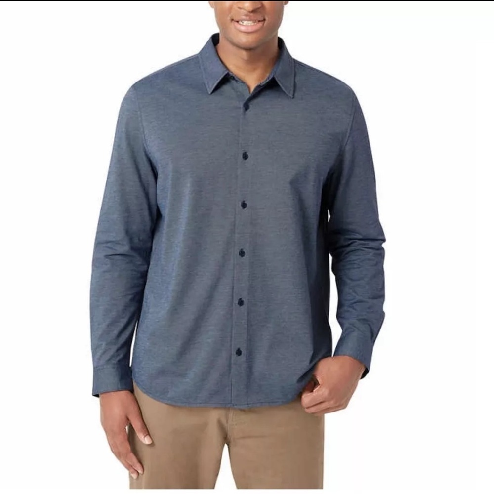DKNY Men’s Knit Dress Shirt Medium